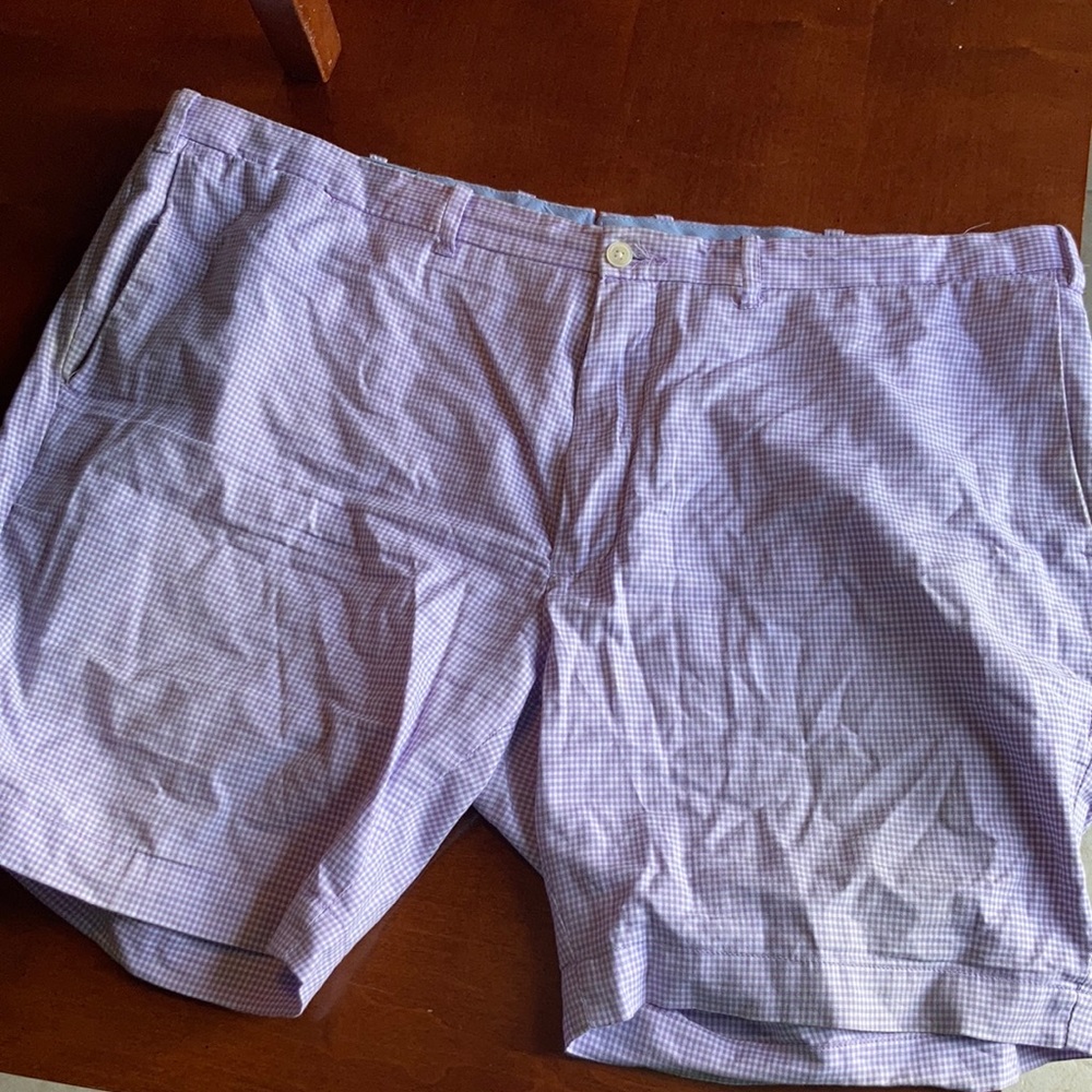 Purple Gingham 42 Polo by Ralph Lauren Shorts